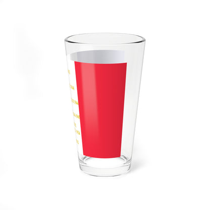 1er bataillon de choc - drapeau (France) Pint Glass 16oz