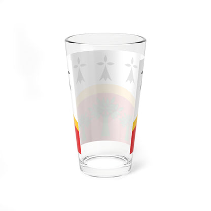 Plinn traditional district flag (France) Pint Glass 16oz