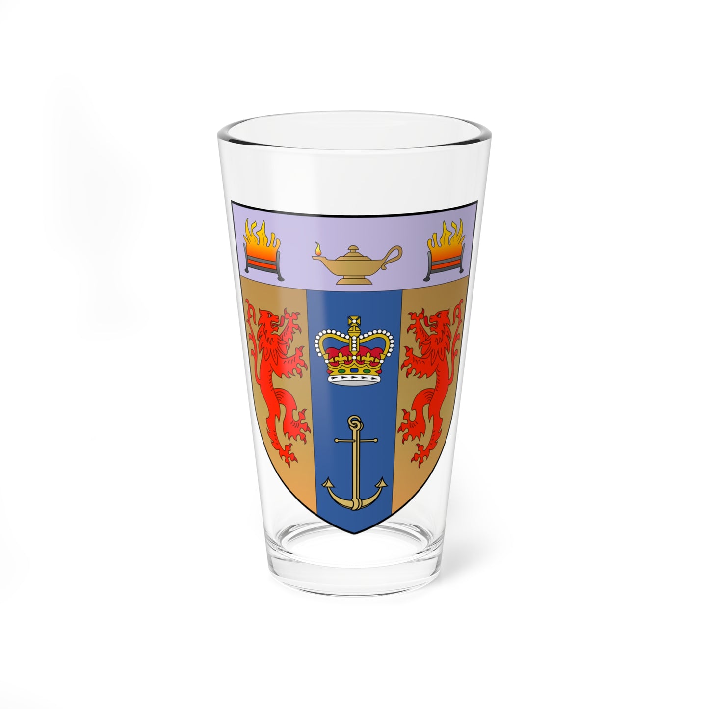 Shield of Kings College London (United Kingdom) (Coat of Arms) Pint Glass 16oz