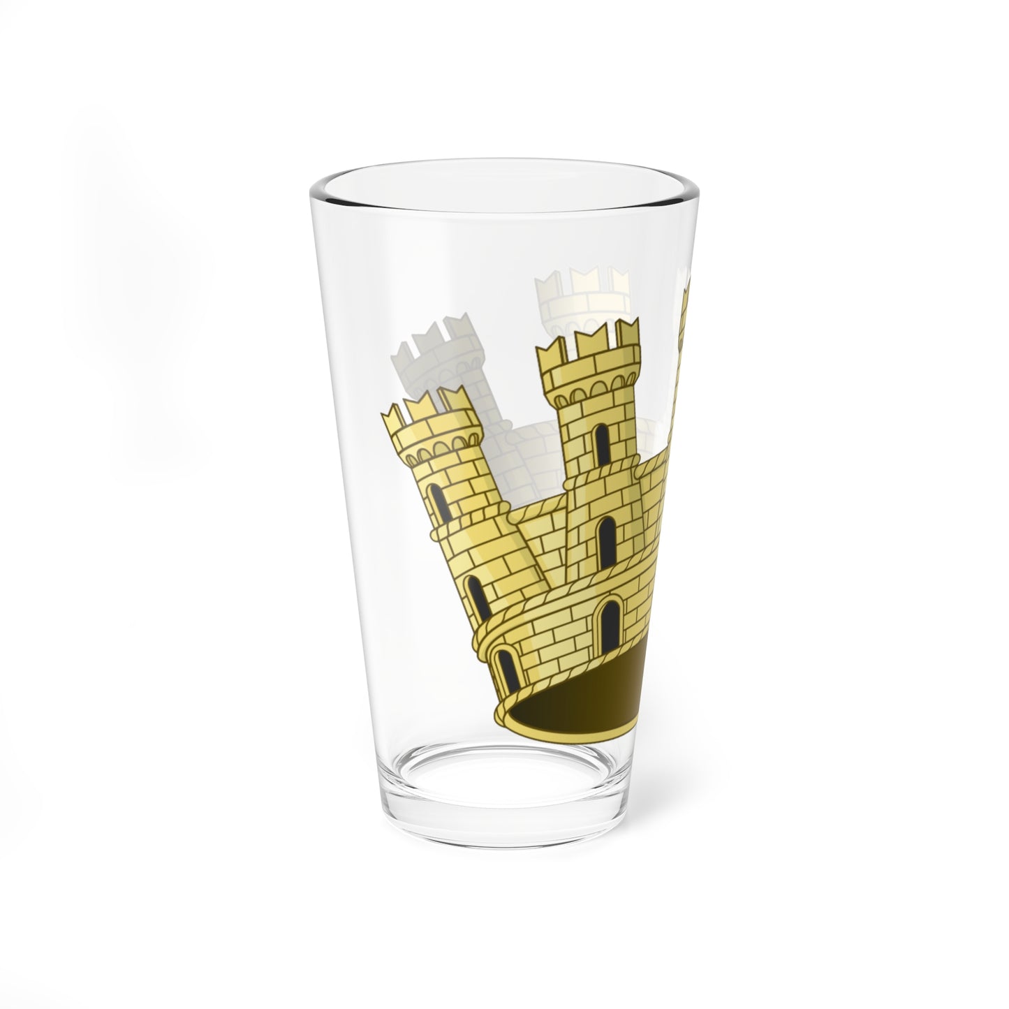 Corona muraria di città italiana 014 (Italy) (Coat of Arms) Pint Glass 16oz