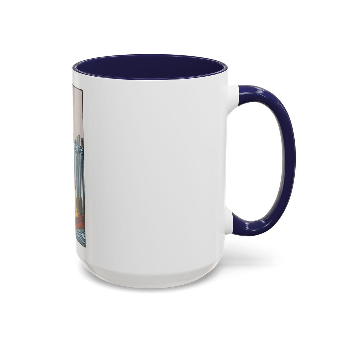 The 6 of Swords (Tarot Card) Accent Coffee Mug