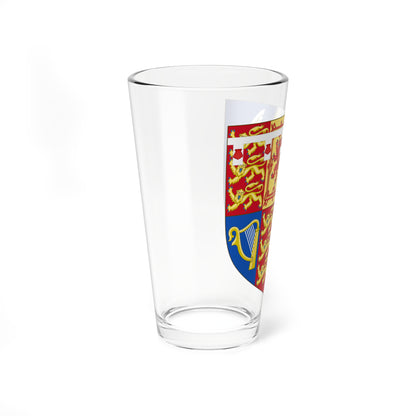 Shield of arms of Meghan Duchess of Sussex (United Kingdom) (Coat of Arms) Pint Glass 16oz