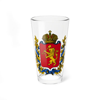 Coat of arms of Yeniseysk Governorate 1878 (Russia) (Coat of Arms) Pint Glass 16oz