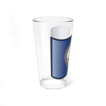 Nuvola Virginia flag (United States) Pint Glass 16oz