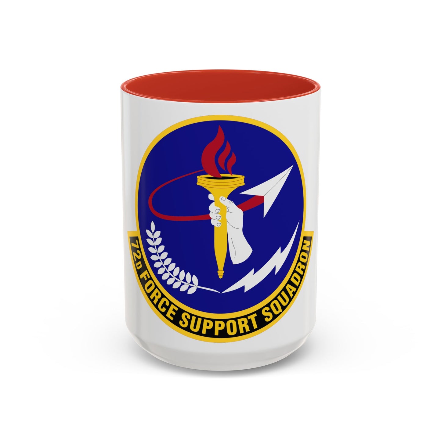 72d Force Support Squadron (U.S. Air Force) Accent Coffee Mug