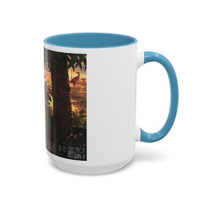 North America - Dawn on the Delta- 74mya (1993) (Map) Accent Coffee Mug