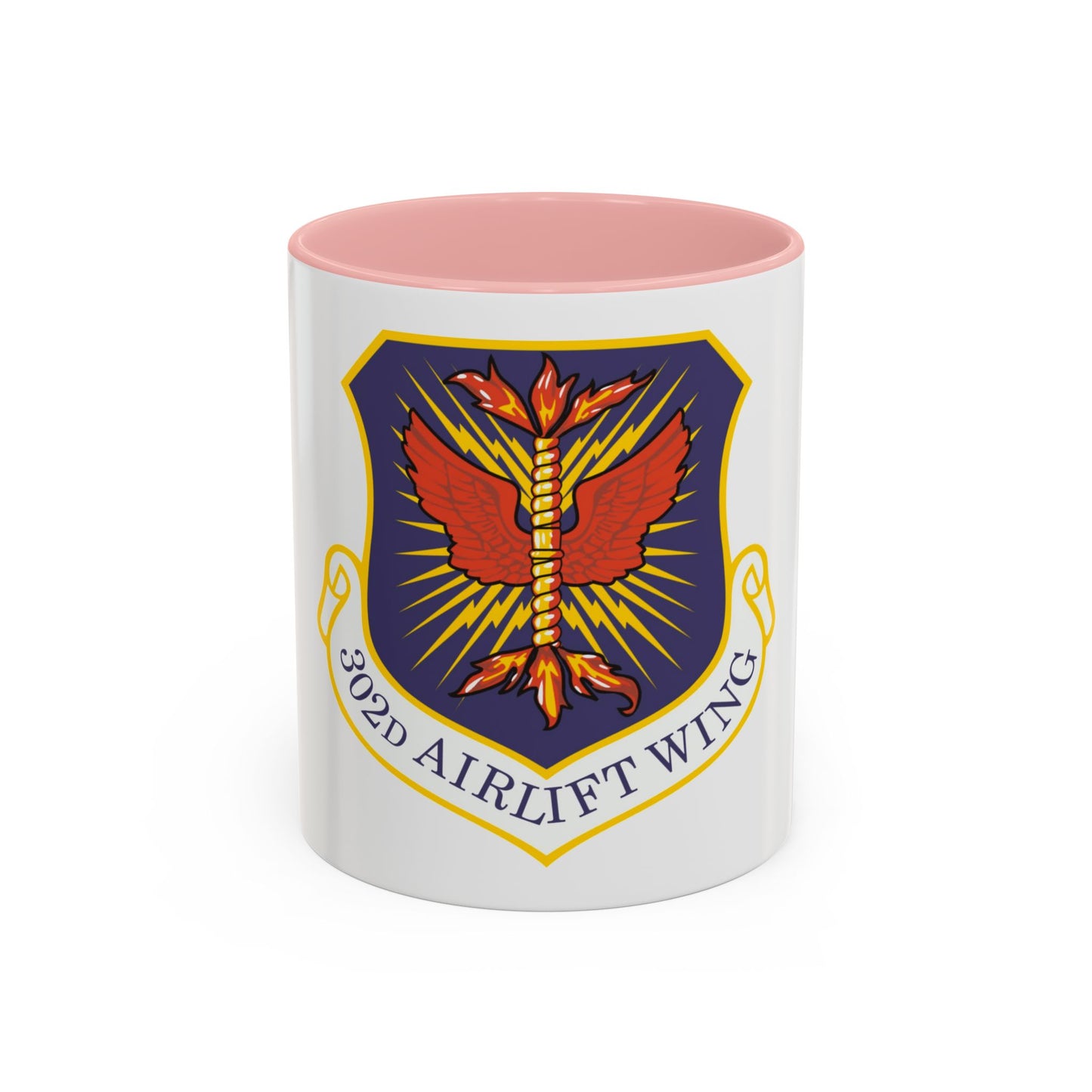 302d Airlift Wing (U.S. Air Force) Accent Coffee Mug