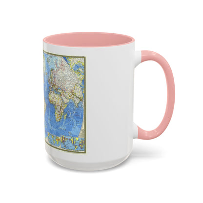 World Map (1970) (Map) Accent Coffee Mug