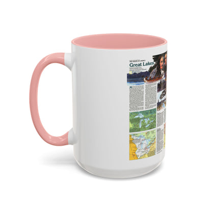 Canada - The Great Lakes 2 (1987) (Map) Accent Coffee Mug