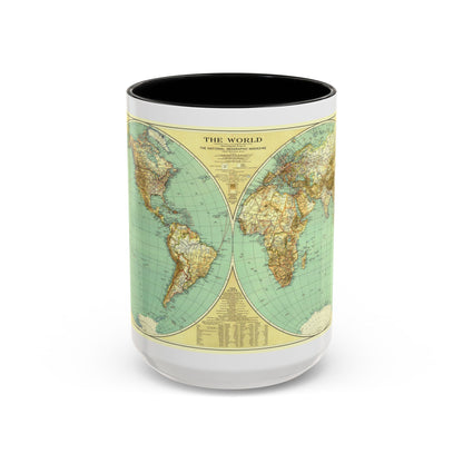 World Map (1935) (Map) Accent Coffee Mug