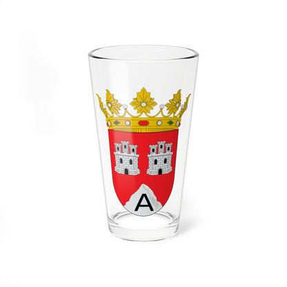 Escudo de Azanuy-Alins (Spain) (Coat of Arms) Pint Glass 16oz