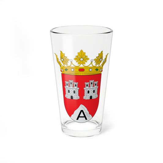Escudo de Azanuy-Alins (Spain) (Coat of Arms) Pint Glass 16oz