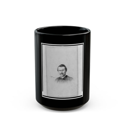 Union Officer In The 32nd Indiana Regiment, Full-Length Portrait, Facing Front (U.S. Civil War) Black Coffee Mug