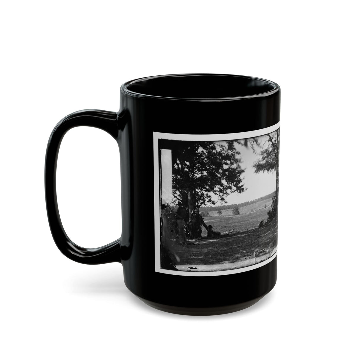 Cedar Mountain, Va. Battlefield Viewed From The West (U.S. Civil War) Black Coffee Mug