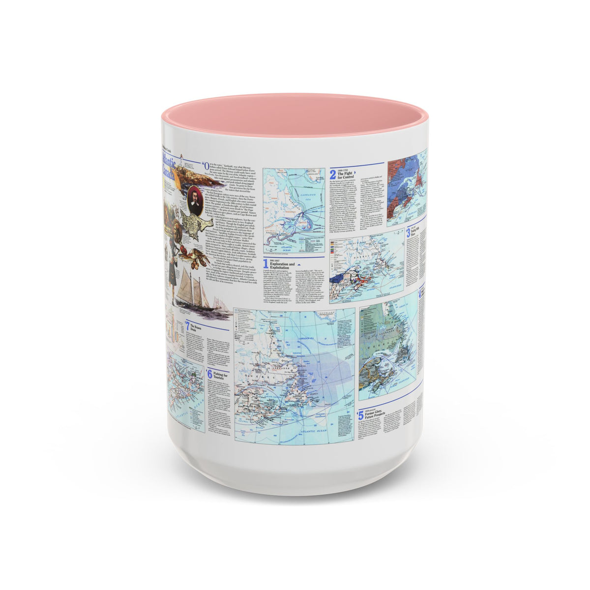 Canada - Atlantic 2 (1993) (Map) Accent Coffee Mug