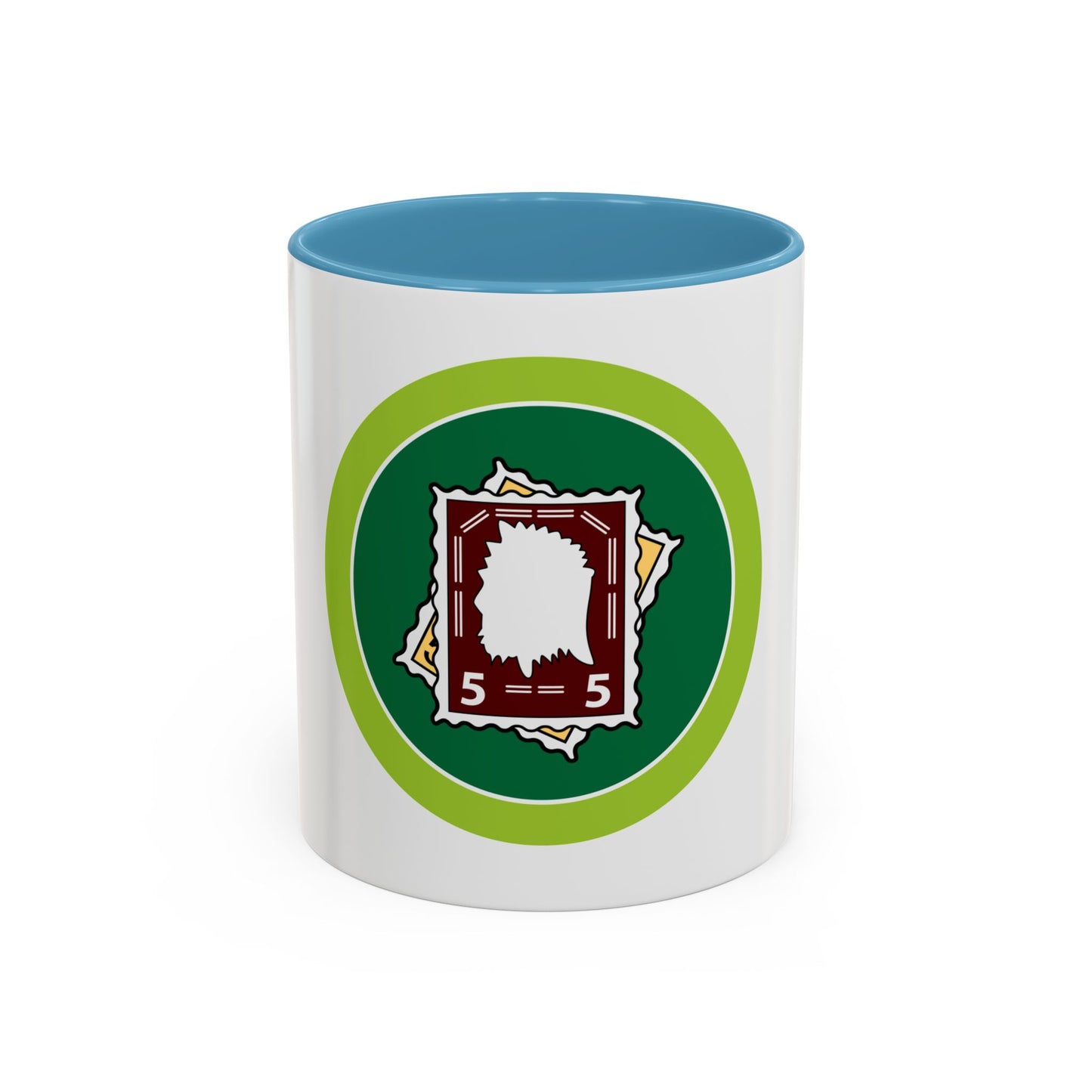 Stamp Collecting (Boy Scout Merit Badge) Accent Coffee Mug