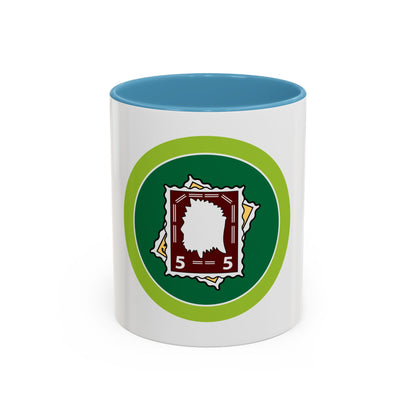 Stamp Collecting (Boy Scout Merit Badge) Accent Coffee Mug