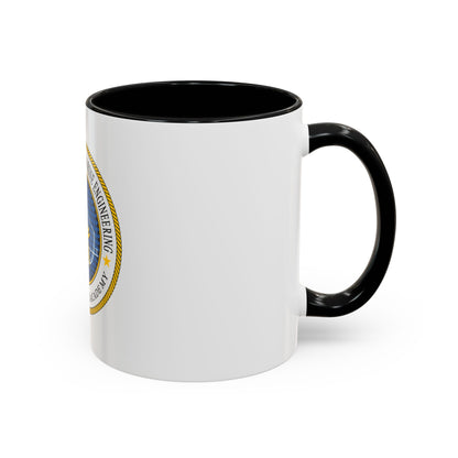 USCG Academy NA&ME (U.S. Coast Guard) Accent Coffee Mug