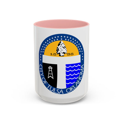 Seal of Tulsa Oklahoma - Accent Coffee Mug