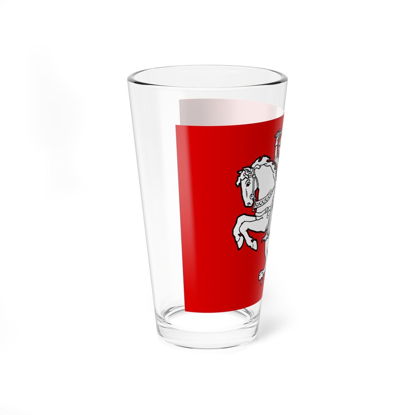Flag of the Republic of Lithuania 1920s (Belarus) (Coat of Arms) Pint Glass 16oz