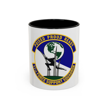 11 Force Support Squadron USAF (U.S. Air Force) Accent Coffee Mug