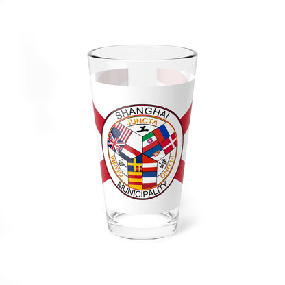 Flag of the Shanghai International Settlement (China) Pint Glass 16oz