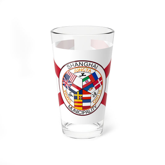 Flag of the Shanghai International Settlement (China) Pint Glass 16oz