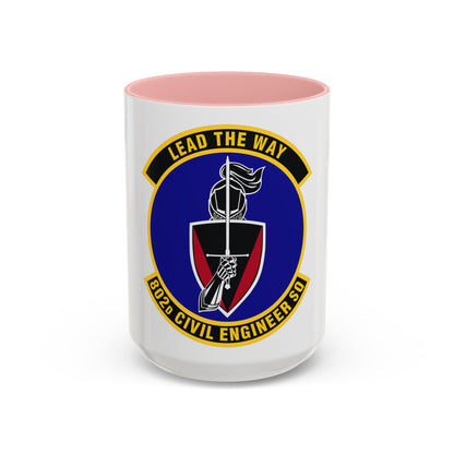 802d Civil Engineer Squadron (U.S. Air Force) Accent Coffee Mug