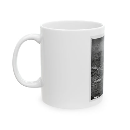 Gettysburg, Pa. Interior View Of Breastworks On Extreme Left Of The Federal Line (U.S. Civil War) White Coffee Mug