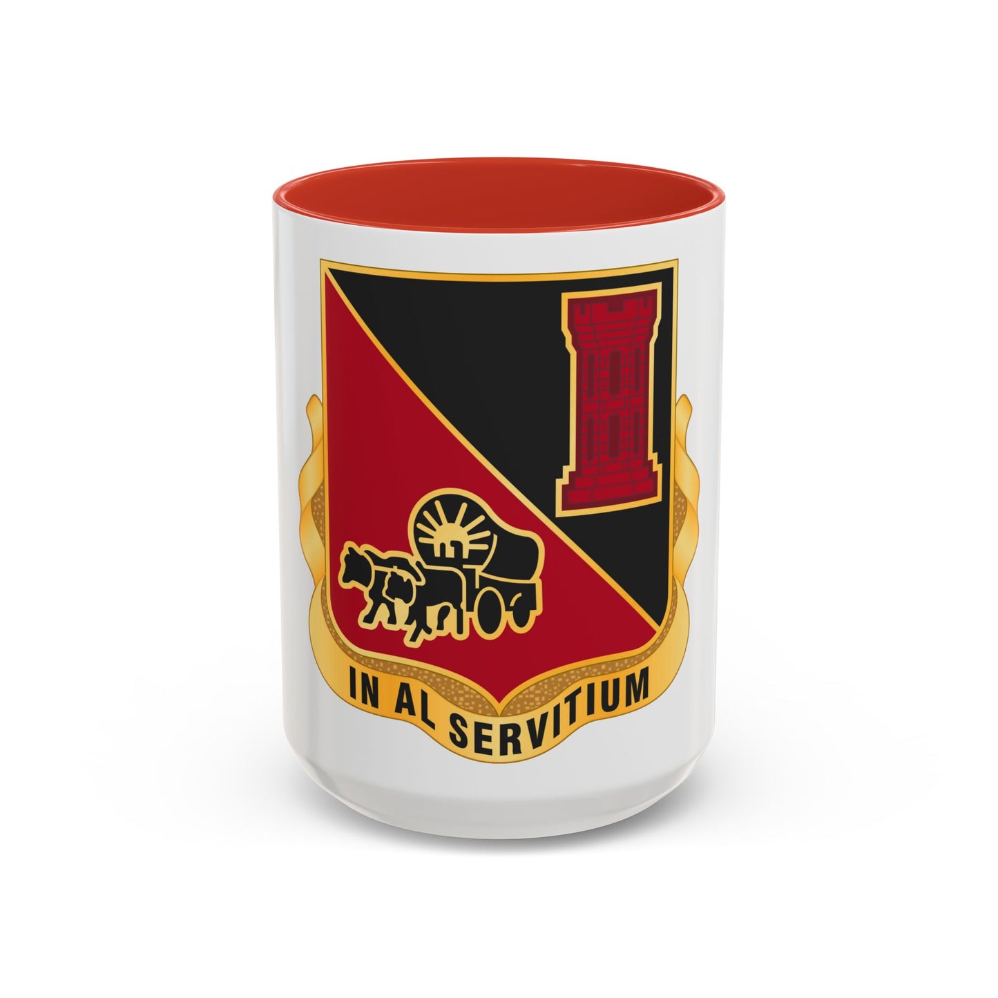 128 Engineer Battalion Nebraska National Guard (U.S. Army) Accent Coffee Mug