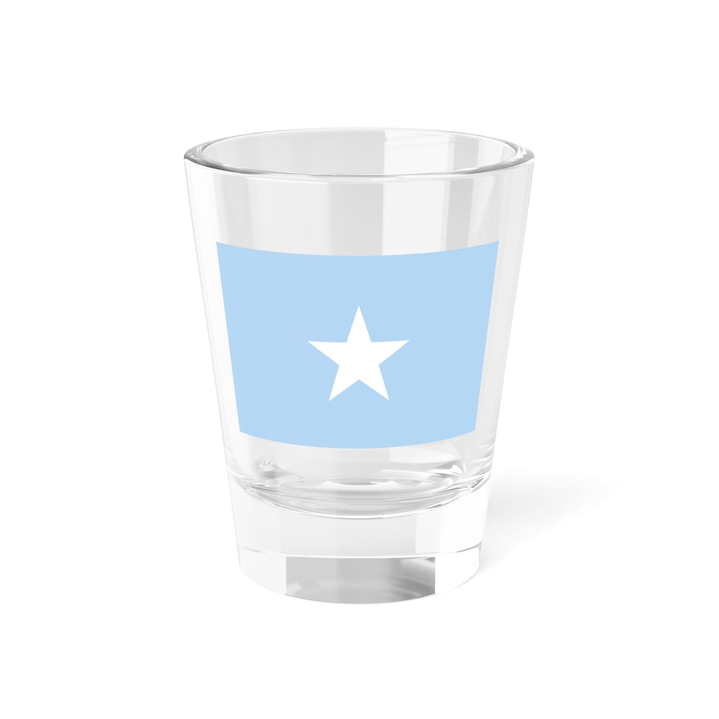 Flag of Somalia sky blue (Mali) Shot Glass 1.5oz