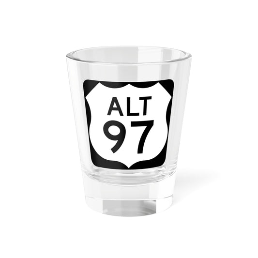 US 97 Alternate Washington (Washington) (Road Sign) Shot Glass 1.5oz