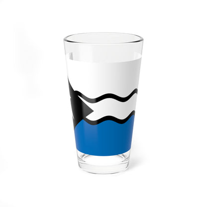 Fisel District Flag (France) Pint Glass 16oz