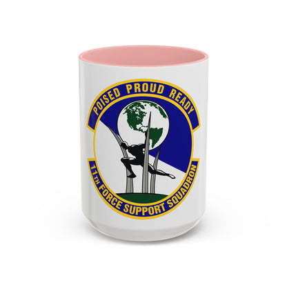 11 Force Support Squadron USAF (U.S. Air Force) Accent Coffee Mug