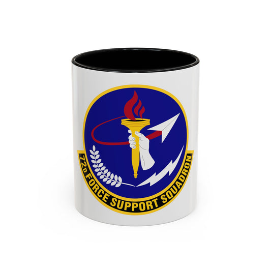 72d Force Support Squadron (U.S. Air Force) Accent Coffee Mug