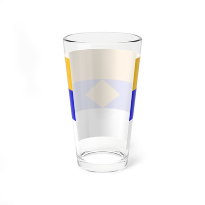 Flag of Ryajsky rayon Ryazan oblast (Russia) Pint Glass 16oz