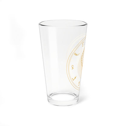 State seal of the Konbaung dynasty (Myanmar) (Coat of Arms) Pint Glass 16oz