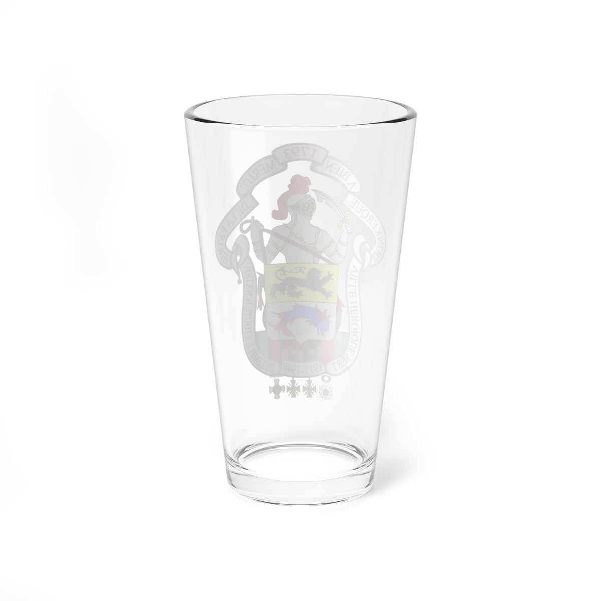 Grandes Armes de la Ville de Dunkerque2 (France) (Coat of Arms) Pint Glass 16oz