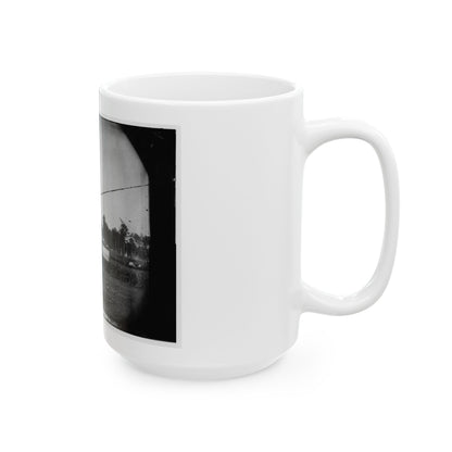 Brandy Station, Virginia. Army Of The Potomac. Western Half Of The Camp. Chapel In Foreground (U.S. Civil War) White Coffee Mug