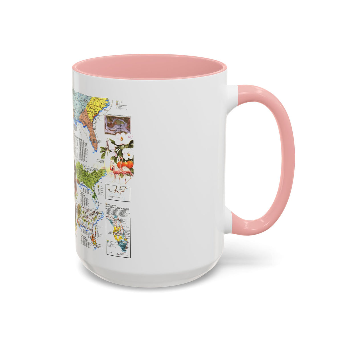 USA - Deep South 2 (1983) (Map) Accent Coffee Mug