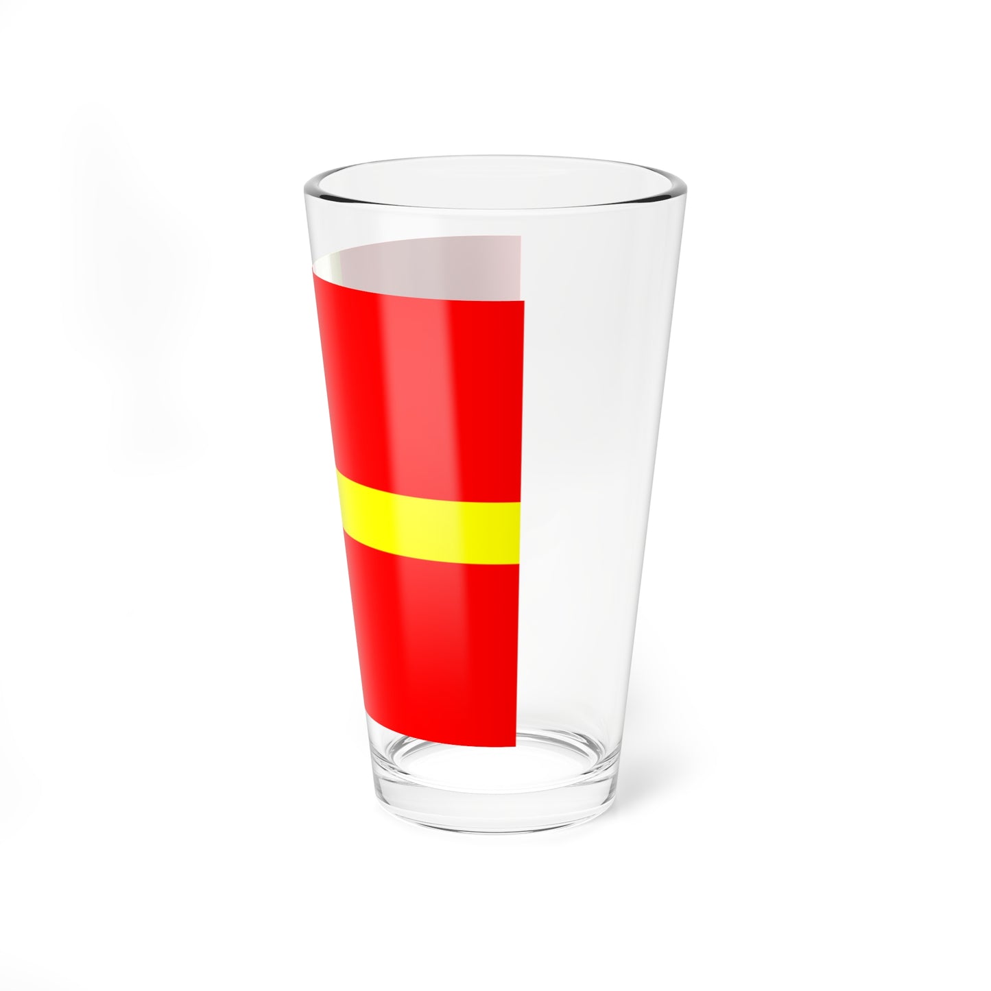 Flag of Skane (Sweden) Pint Glass 16oz