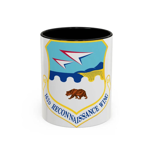 163d Attack Wing (U.S. Air Force) Accent Coffee Mug 11oz Black - Go Mug Yourself