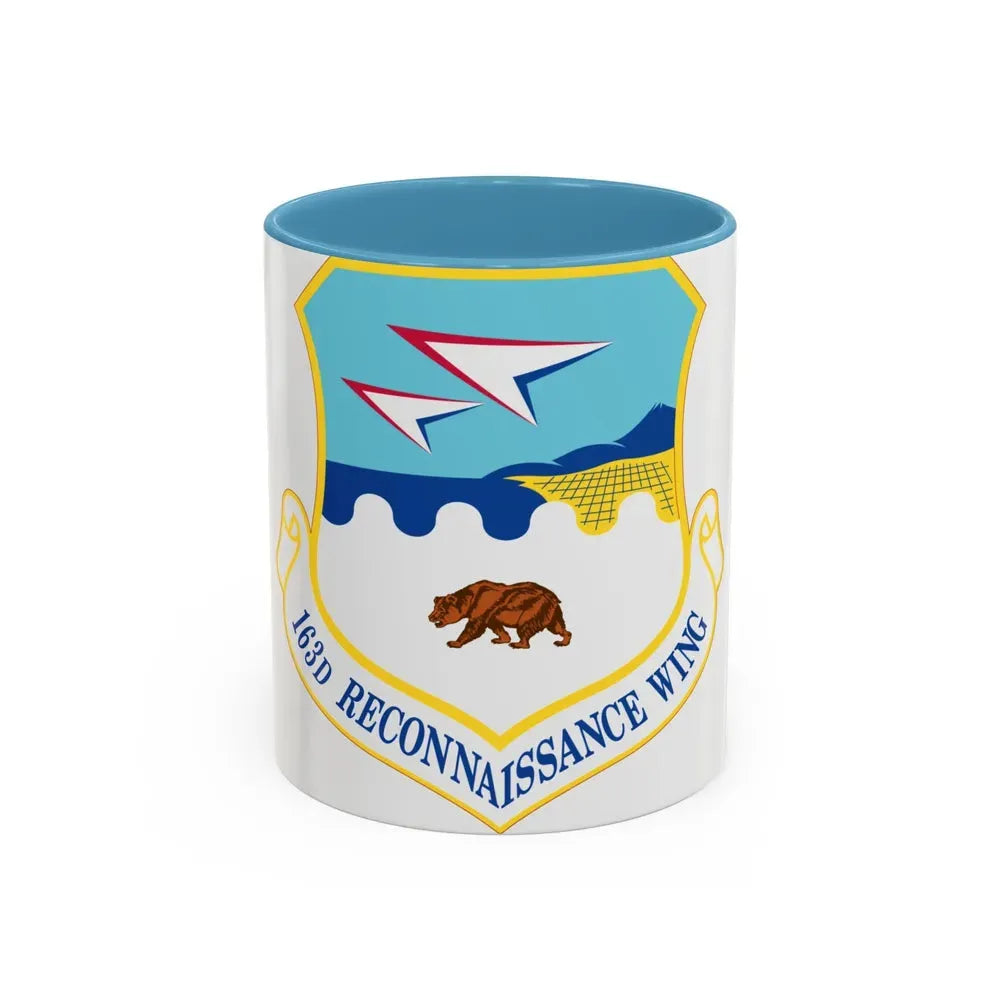 163d Attack Wing (U.S. Air Force) Accent Coffee Mug 11oz Light Blue - Go Mug Yourself