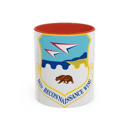 163d Attack Wing (U.S. Air Force) Accent Coffee Mug 11oz Red - Go Mug Yourself