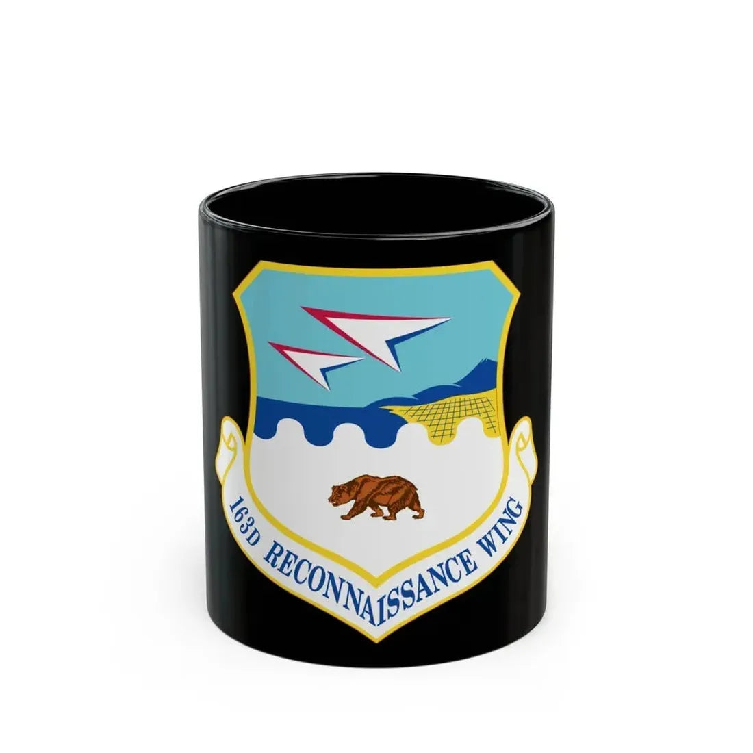 163d Attack Wing (U.S. Air Force) Black Coffee Mug 11oz - Go Mug Yourself
