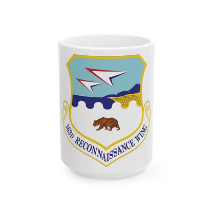 163d Reconnaissance Wing (U.S. Air Force) White Coffee Mug-15oz-Go Mug Yourself