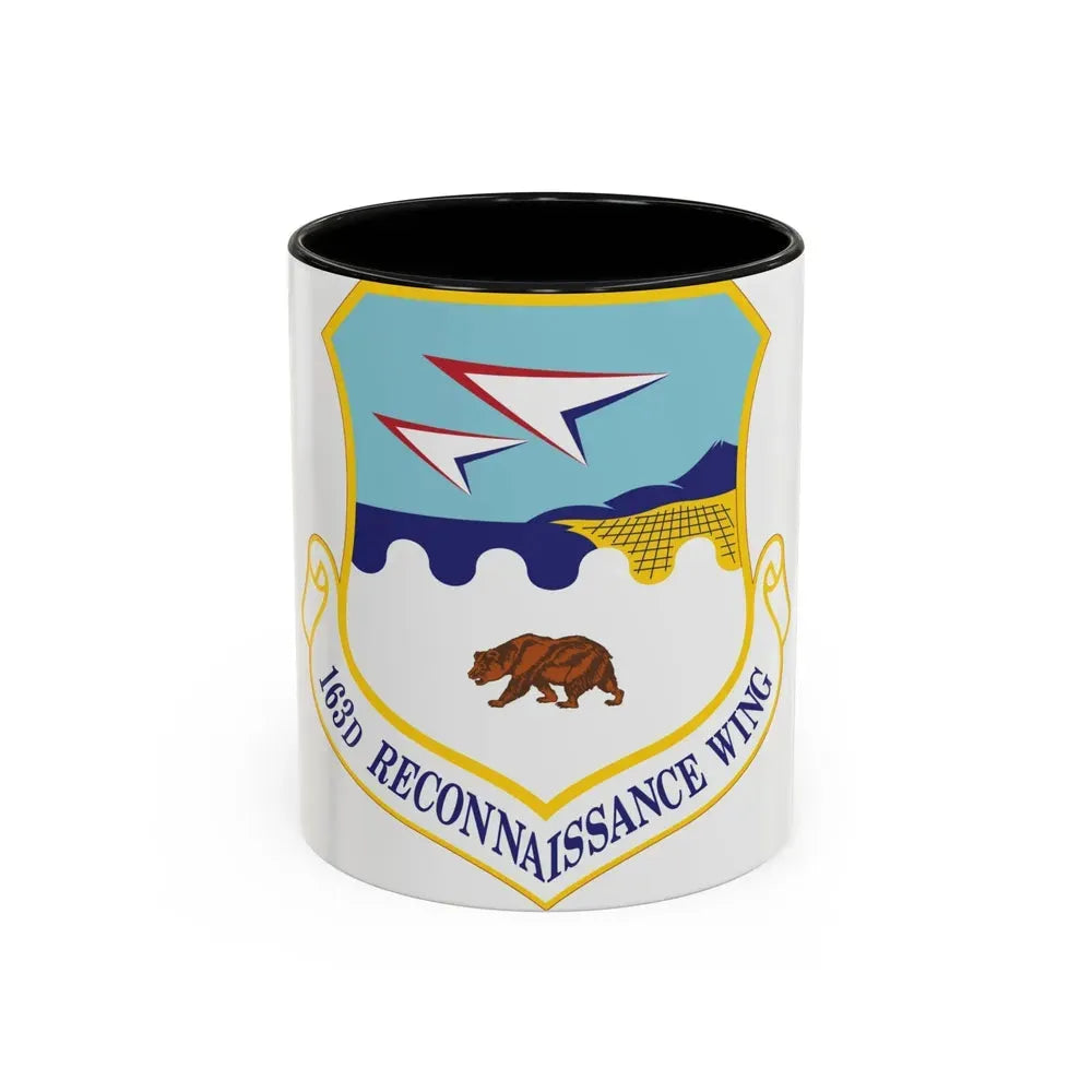 163d Reconnaissance Wing (U.S. Air Force) Accent Coffee Mug 11oz Black - Go Mug Yourself