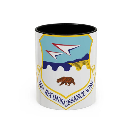 163d Reconnaissance Wing (U.S. Air Force) Accent Coffee Mug 11oz Black - Go Mug Yourself