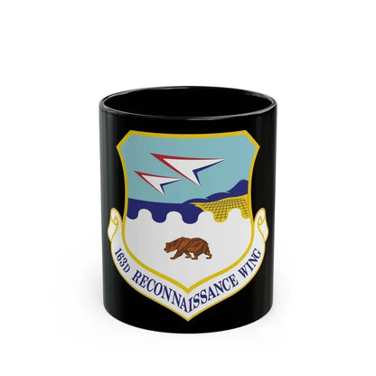 163d Reconnaissance Wing (U.S. Air Force) Black Coffee Mug 11oz - Go Mug Yourself