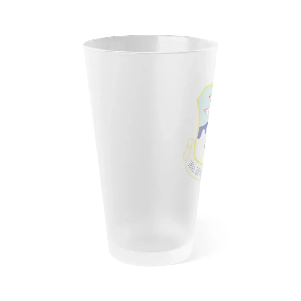 163d Reconnaissance Wing (U.S. Air Force) Frosted Pint Glass 16oz - Go Mug Yourself